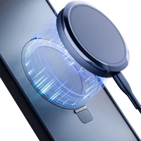 3mk Smoke magnetinis dėklas su stovu iPhone 17 Pro telefonui - juodas