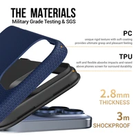 Dėklas Perfectionists Triangle Mag Case Apple iPhone 15 Pro tamsiai mėlynas