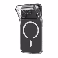 Puro 0.3 MAG itin plonas TPU dėklas telefonui suderinamas su Magnetiniu įkrovimu iPhone 17 Pro - skaidrus