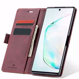 Spacecase piniginės dėklas Galaxy Note 10+ raudonas
