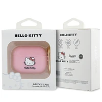 Hello Kitty Silikoninis 3D Kitty Head dėklas AirPods Pro - rožinis
