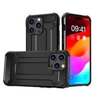 iPhone 15 Pro Max Hybrid Armor dėklas - juodas