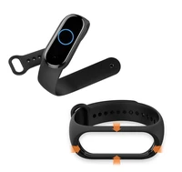 Silikoninis dirželis XIAOMI Mi Band 5 / 6 / 7 apyrankei rožinis (06)