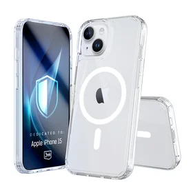 3mk Armor MagCase Dėklas telefonui iPhone 15 - Skaidrus