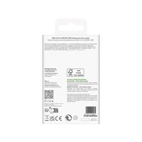 Puro 12W TPE USB-A - microUSB 2m kabelis - juodas