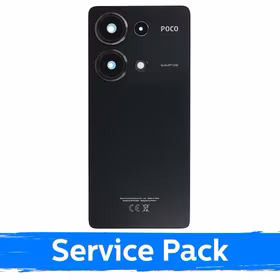 Galinis dangtelis suderinamas su Xiaomi Poco M6 Pro 4G / juodas / (Service Pack)