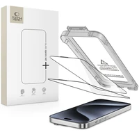 Tech-Protect Quick Set+ 2-jų rinkinys grūdintas stiklas iPhone 15 Pro - juodas