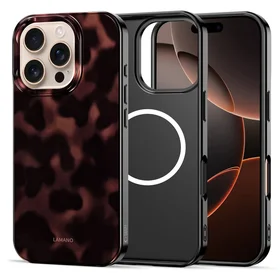 Tech-Protect Lamano Magnetinis dėklas telefonui iPhone 16 Pro - juodas ir raudonas