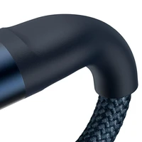 Baseus Flash Series II kabelis USB Type C / USB Type A - USB Type C / Lightning / micro USB 100W 1.5m mėlynas (CASS030203)