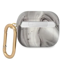 Guess GUA3UNMK AirPods 3 dėklas juodas/juodas Marble Collection