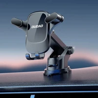 Automobilio telefono laikiklis Dudao F5Pro prietaisų skydeliui - juodas