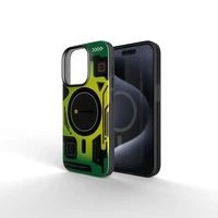 Dėklas telefonui FORCELL F-PROTECT Levels su dvigubo sluoksnio 4D technologija, karinio bandymo sertifikatu, suderinamas su MagSafe, skirtas IPHONE 16 žalias