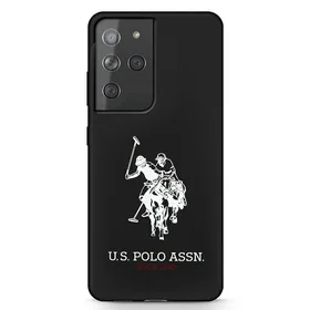 US Polo USHCS21LSLHRBK S21 Ultra G998 juodas silikoninis Logo