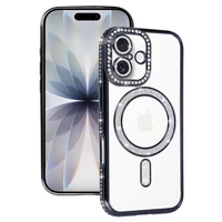 Dėklas telefonui Bling Magnētinis skirtas Iphone 17 juodas