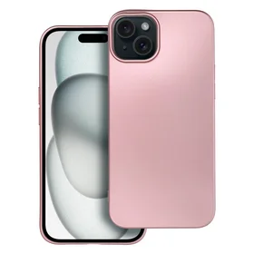 METALLIC dėklas telefonui IPHONE 15 Plus rožinis