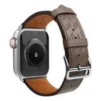 Odinis dirželis Apple Watch 38 / 40 / 41 mm apyrankė – tamsiai rudas