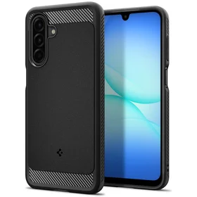 Spigen tvirtas šarvuotas dėklas telefonui Samsung Galaxy A17 - matinės juodos spalvos