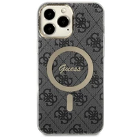 Guess GUHMP13XH4STK iPhone 13 Pro Max 6.7" juodas/juodas kietas dėklas 4G MagSafe