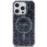 Guess IML GCube Magnetinis dėklas iPhone 15 Pro - juodas