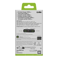 Išorinė baterija SBS TTBB10000FASTPD20K 10000 mAh 20W su Power Delivery - juoda