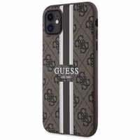 Guess GUHMN61P4RPSW iPhone 11 / Xr rudas/rudas kietas dėklas 4G Printed Stripes MagSafe