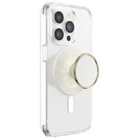 Popsockets Round Luxe Coconut Creme emalinis MagSafe laikiklis ir telefono stovas