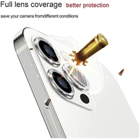 Apsauginis stiklas HARD DIAMOND kamerai (LENS) Iphone 15 Pro/15 Pro Max juodas (3 vnt.)