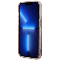 Guess GUHMP14MHCMCGP iPhone 14 Plus 6.7" rožinis/rožinis kietas dėklas Blizgučiai Auksas Magnetinis