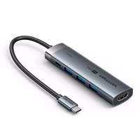 Vention 5-in-1 USB-C koncentratorius 100 W PD 5 Gbps 4K@60 Hz