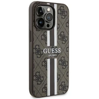 Guess GUHMP13LP4RPSW iPhone 13 Pro / 13 6.1" rudas/rudas kietas dėklas 4G Printed Stripes MagSafe