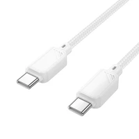 Kabelis USB C į USB C Hoco 3A 60W 1 m X113 baltas