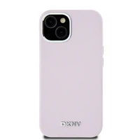 DKNY Skystas silikoninis dėklas MagSafe iPhone 15 Plus / 14 Plus su metaliniu logotipu - rožinis (m)