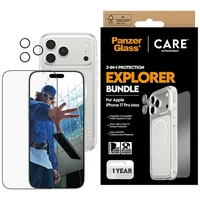 CARE by PanzerGlass flagmanas tyrinėtojas 3in1 dėklas + stiklas + lęšis iPhone 17 Pro Max