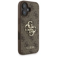 Guess 4G Strap 4G Classic Logo dėklas telefonui iPhone 16 - ruda