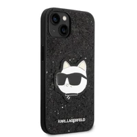 Karl Lagerfeld KLHCP14MG2CPK iPhone 14 Plus 6.7" kietasis dėklas juodas/juodas Blizgus Choupette Patch