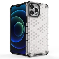 Honeycomb Case šarvu dangtelis su TPU buferiu iPhone 13 Pro Max juodas