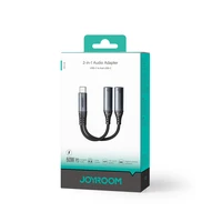 Joyroom SY-C03 USB-C į 2x USB-C 2-in-1 DAC adapteris - juodas