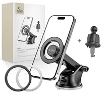 Tech-Protect N51 MagSafe automobilinis telefono laikiklis prietaisų skydeliui / oro angai - juodas