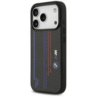Dėklas telefonui BMW M Kevlar Lines & Logo MagSafe Case for iPhone 17 Pro - juodas