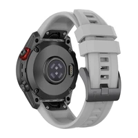 Silikoninis dirželis GARMIN FENIX 3 / 3HR / 5X / 6X / 6X Pro / 7X / 7X Pro pilkas (12)