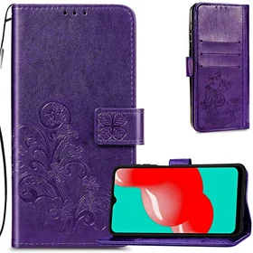 Dėklas Flower Book Samsung A155 A15 4G/A156 A15 5G violetinis