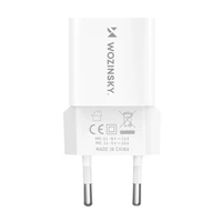 Wozinsky WWCEAC GaN USB-A USB-C 33W sieninis įkroviklis - baltas