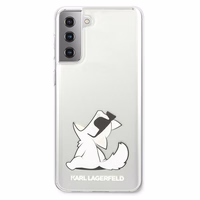 Karl Lagerfeld Choupette Fun dėklas Samsung Galaxy S21+ - Skaidrus