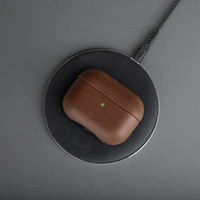 Uniq Terra natūralios odos dėklas AirPods Pro - raudonas