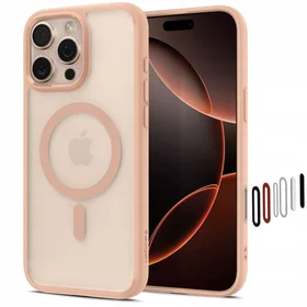 Spigen Ultra Hybrid 'T' Magnetinis dėklas telefonui iPhone 16 Pro - rožinis (m)