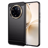 anglies pluošto dėklas (m) Realme 14 Pro Plus 5G - juodas (m)