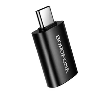 "Borofone" adapteris BV26C - C tipo USB adapteris - juodas