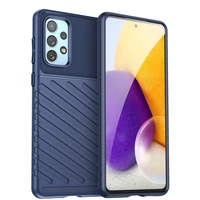 Thunder dėklas telefonui lankstus šarvuotas dėklas Samsung Galaxy A73 mėlyna