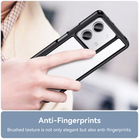 Kosmoso dėklas su geliniu rėmeliu telefonui Xiaomi Redmi Note 13 Pro+ - juodas