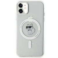 Karl Lagerfeld IML Choupette MagSafe dėklas iPhone 11 / Xr - skaidrus